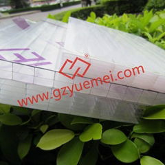 construction roof skylight made of plastic multi wall polycarbonate sheet