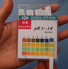 四色條裝 PH1-14廣范試紙