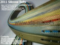 2011 fashion silicone rubber pu tpu tpe belts