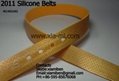 2011 fashion silicone rubber pu tpu tpe belts 3
