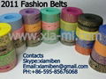 2011 fashion rubber silicone plastic pu tpu belts 1