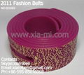 2011 fashion rubber silicone plastic pu tpu belts 3