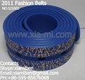 2011 fashion rubber silicone plastic pu tpu belts 4