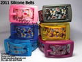 2011 fashion rubber plastic silicone pu belts 1