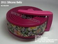 2011 fashion rubber plastic silicone pu belts 2