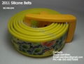 2011 fashion rubber plastic silicone pu belts 3