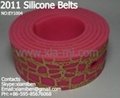 2011 fashion rubber plastic silicone pu belts 5