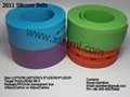 2011 fashion rubber silicone belts
