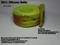 2011 fashion belts silicone belts rubber belts 4