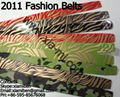fashion rubber silicone plastic belts