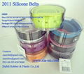 2011 fashion silicone rubber plastic belts 1