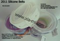 2011 fashion silicone rubber plastic belts 4