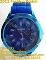 2011 popular waterproof silicone watches 5
