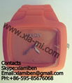  2011 Different color popular waterproof silicone watches 3