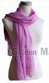 Fashion embroidery silk scarves 2