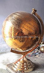 nautical brass globe 12" 