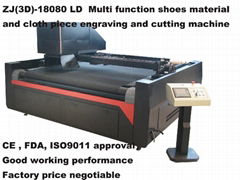 Laser engraving and cutting machine for shoes industry