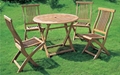 Wooden Outdoor Table and Chair  4