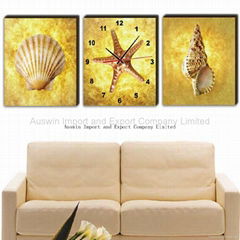 Modern Art Painting Wall Clock With