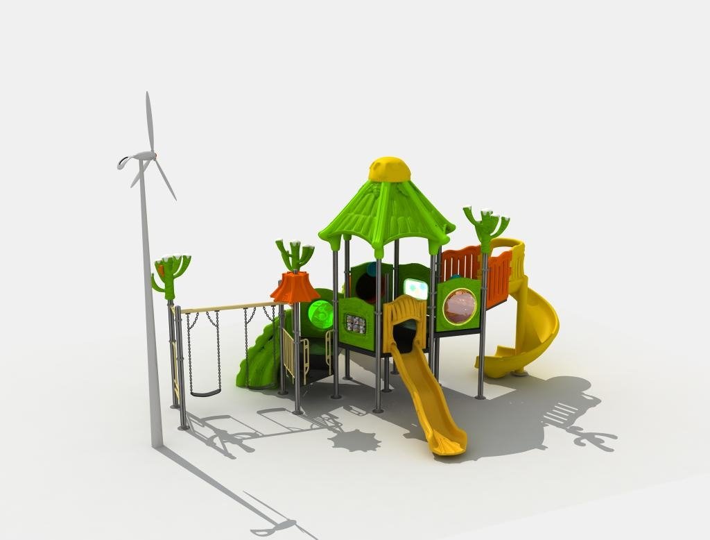 children outdoor amusement park slide 2