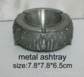 fashion round pewter ashtray