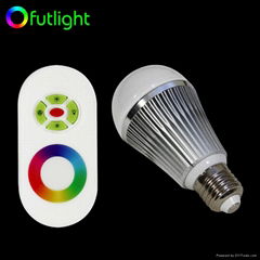 Dimmable RGB LED Bulb With RF Wireless Remote Control