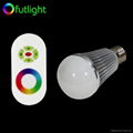 Dimmable RGB LED Bulb With RF Wireless Remote Control 2