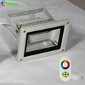 18W RGB LED Wall washer light with RF Wireless Touching RGB LED controller 5