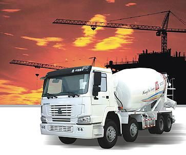 truck-mounted concrete mixer