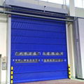 High speed stack fold up doors