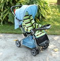 308 baby stroller with food tray and reversible handle 2