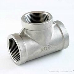 stainless steel tee pipe fitting 