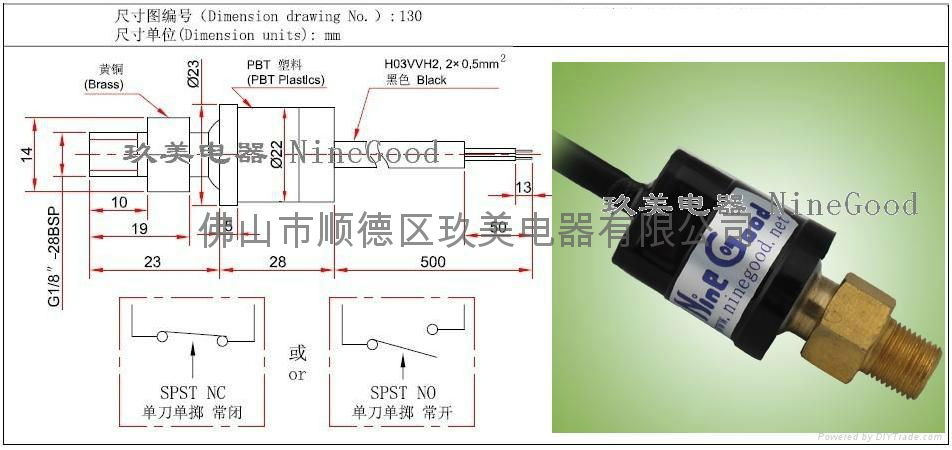 Vacuum pressure switches