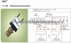 Wall hanging furnace pressure switch