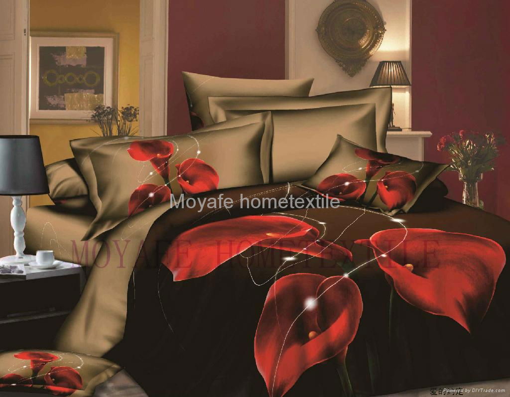 (NEW DESIGN )reactive printing bedding sheet set