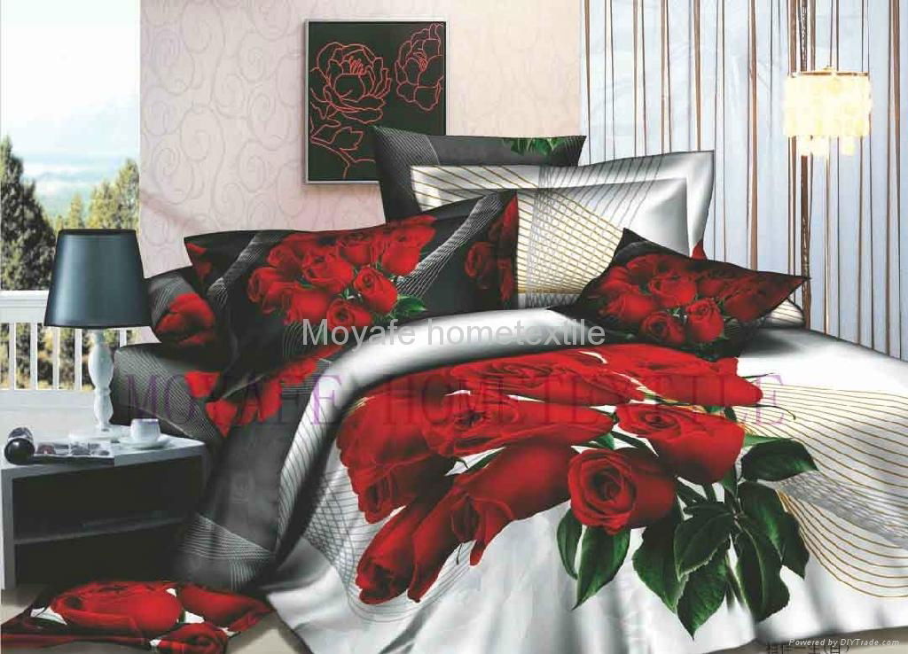 (NEW DESIGN )reactive printing bedding sheet set 3