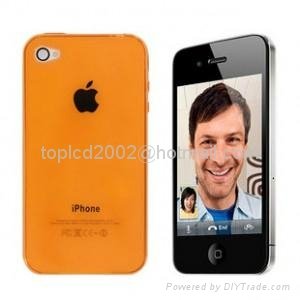 TPU Soft Protect Cover Case For iPhone 4 4G  4