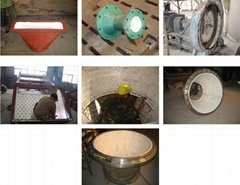 alumina ceramic tile used in power station dust removal equipments