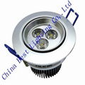 3W 220V dimmable round LED indoor Downlights 1