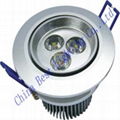 3W 220V dimmable round LED indoor Downlights 2
