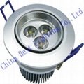 3W 220V dimmable round LED indoor Downlights 5