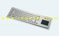 metal keyboard with touchpad