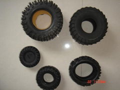 Rubber toy wheel