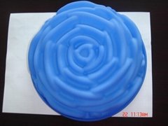 Silica gel shape of rose cake basin