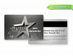 Silver metallic sparkling cards