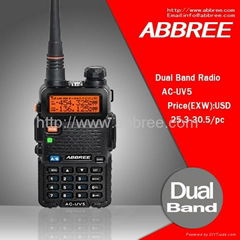 CE FCC RoHs dual band ham radio transceiver with VOX function  AC-UV5