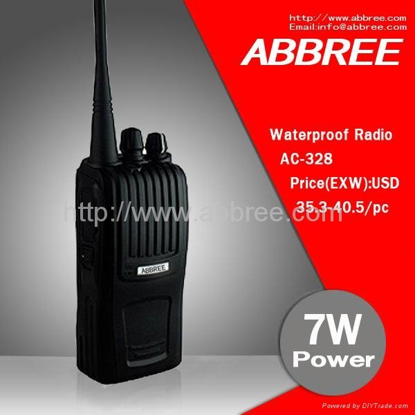 Waterproof and dustproof 7W power VOX function vhf/uhf handheld walkie talkie   