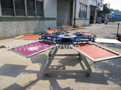 Heavy Duty Manual Rotary Screen Printing Machine