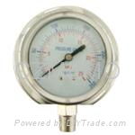 pressure gauge,glycerine oil filled