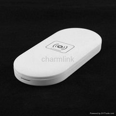 Wireless charger pad with Built - in 5450mAH lithium cell